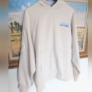 G/FORE Beige Oversized French Terry Hoodie Large